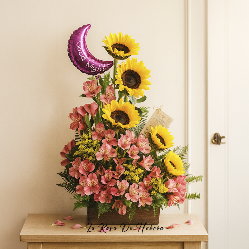 Arreglo Floral con Astromelias