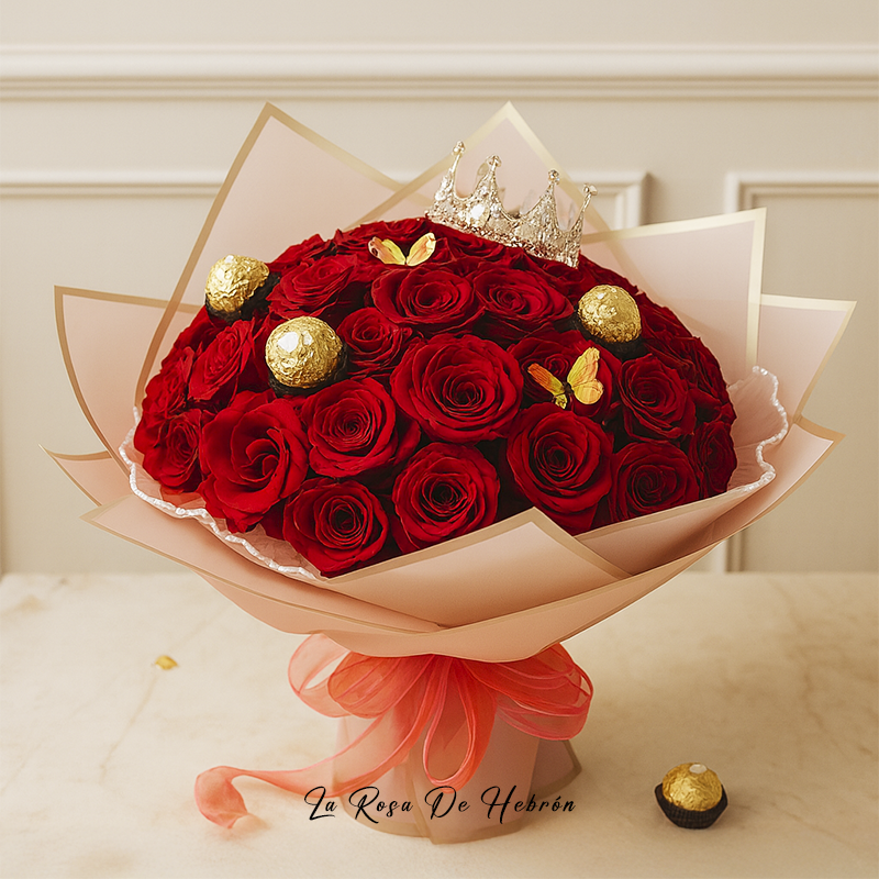 Buchón de Rosas para Cumpleaños