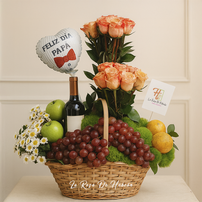 Canasta con Frutas Agradecimiento