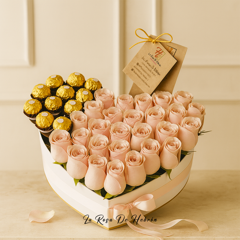 Corazón de Rosas para Cumpleaños