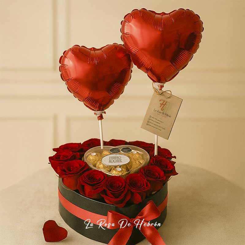 Corazón de Rosas Siempre Juntos