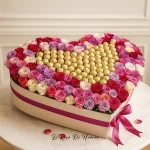 Corazón en Rosas Frescas
