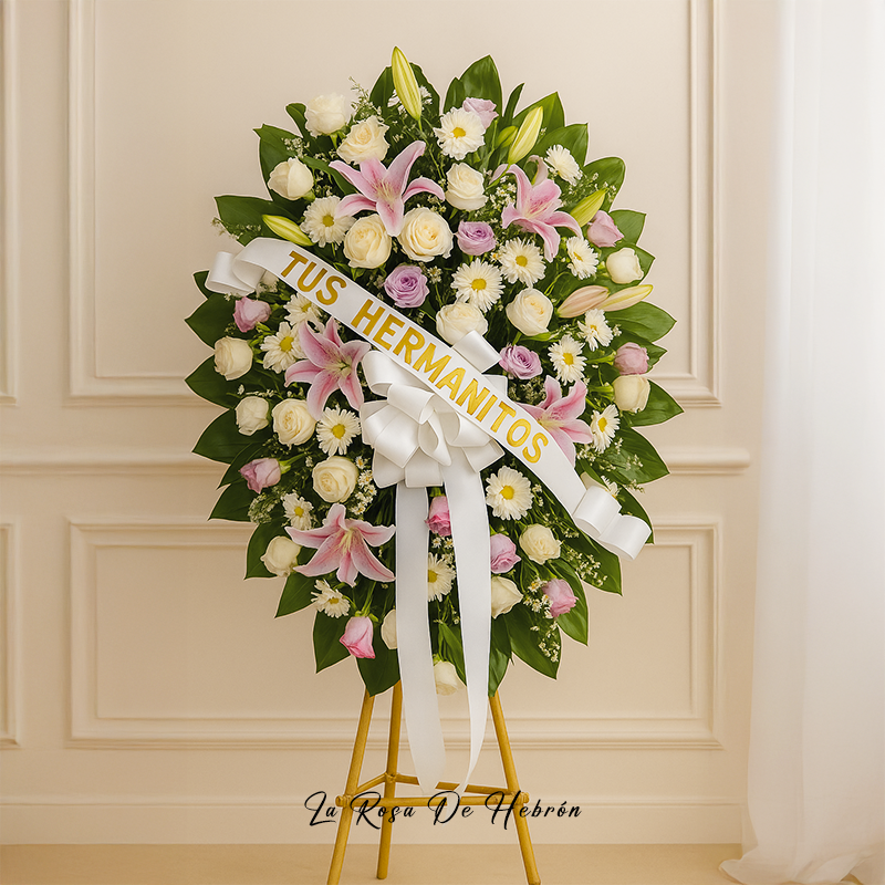 Corona Fúnebre Pedestal