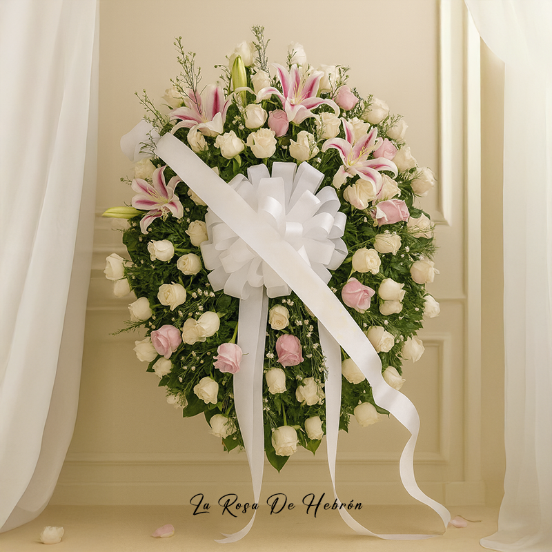 Corona Fúnebre Lirios