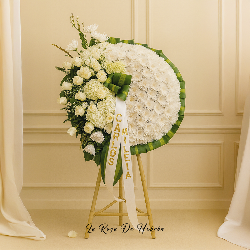 Corona Fúnebre Tapizada