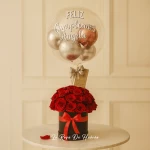 Cubo Rosas Rojas
