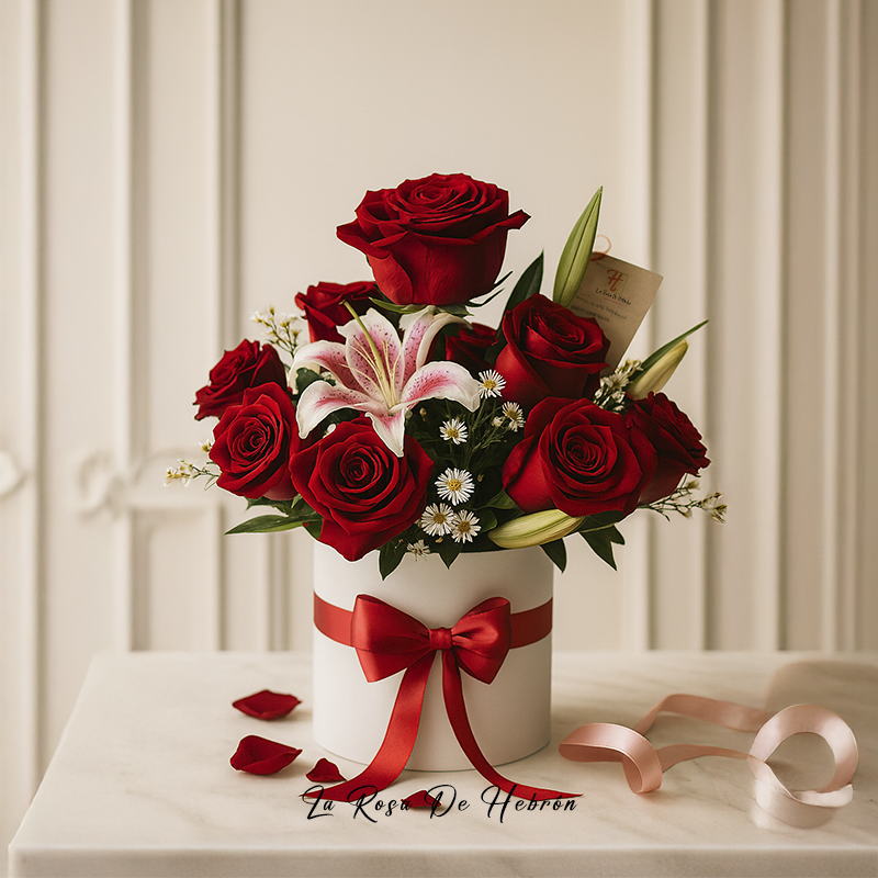 Cubo Rosas y Lirios