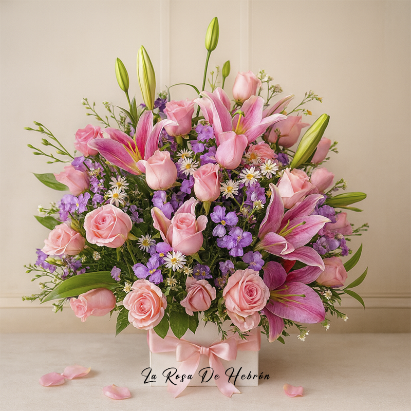 Ramo Lirios y Orquídeas