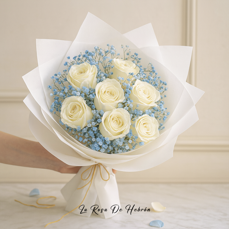 Ramillete Rosas Blancas