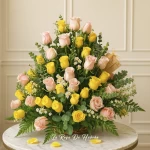 Ramo de Rosas Amarillas y Rosadas