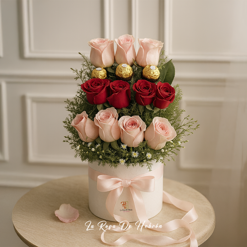 Ramo de Rosas y Chocolates