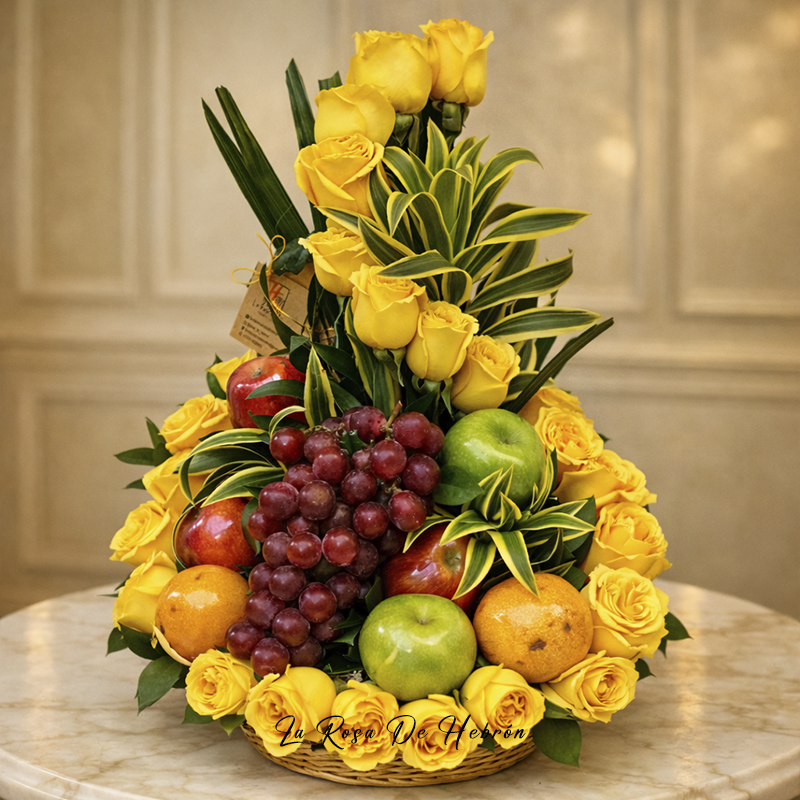 Arreglo Floral Frutal Fantasía