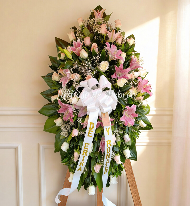 Corona Fúnebre Rosas Serenidad Eterna