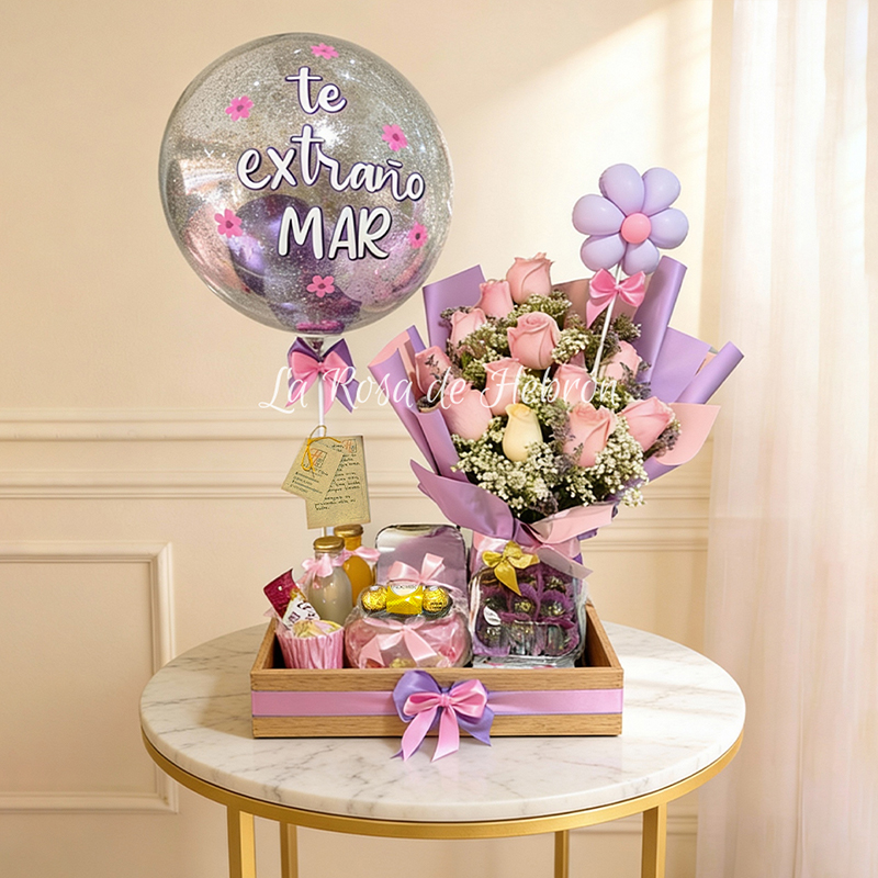 Desayuno Sorpresa con Ramo de Rosas Dulce Amanecer