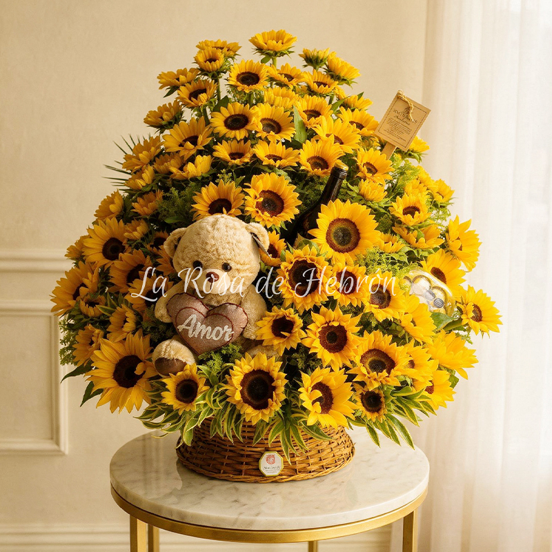 Ramo de Girasoles Edición Premium Amor Dorado