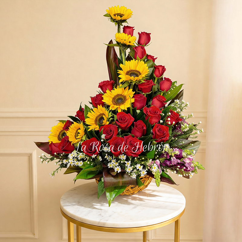 Ramo de Flores Pasión y Sol