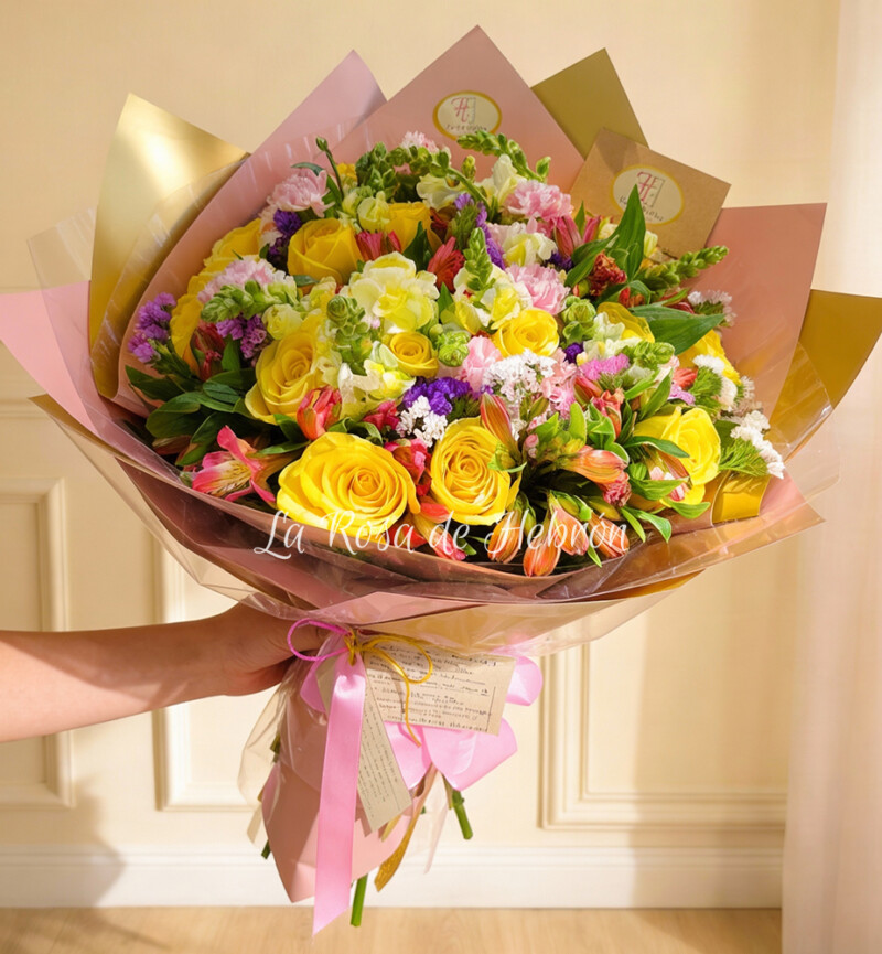 Bouquet de Rosas Amarillas Alegría Radiante